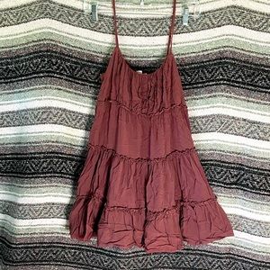 Tiered ruffle mini dress size small